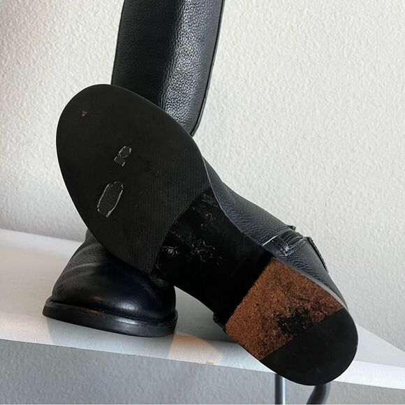 TORY BURCH Miller Amanda Knee High Riding Winter Leather Boots Sz. 7 - Picture 7 of 10
